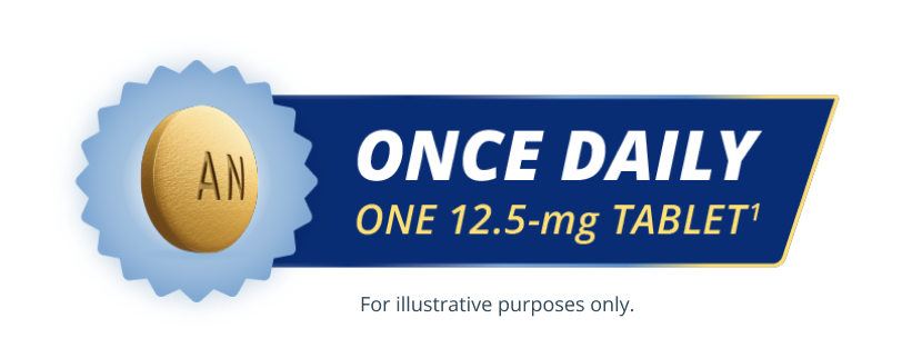 ONCE DAILY ONE 12.5-mg TABLET